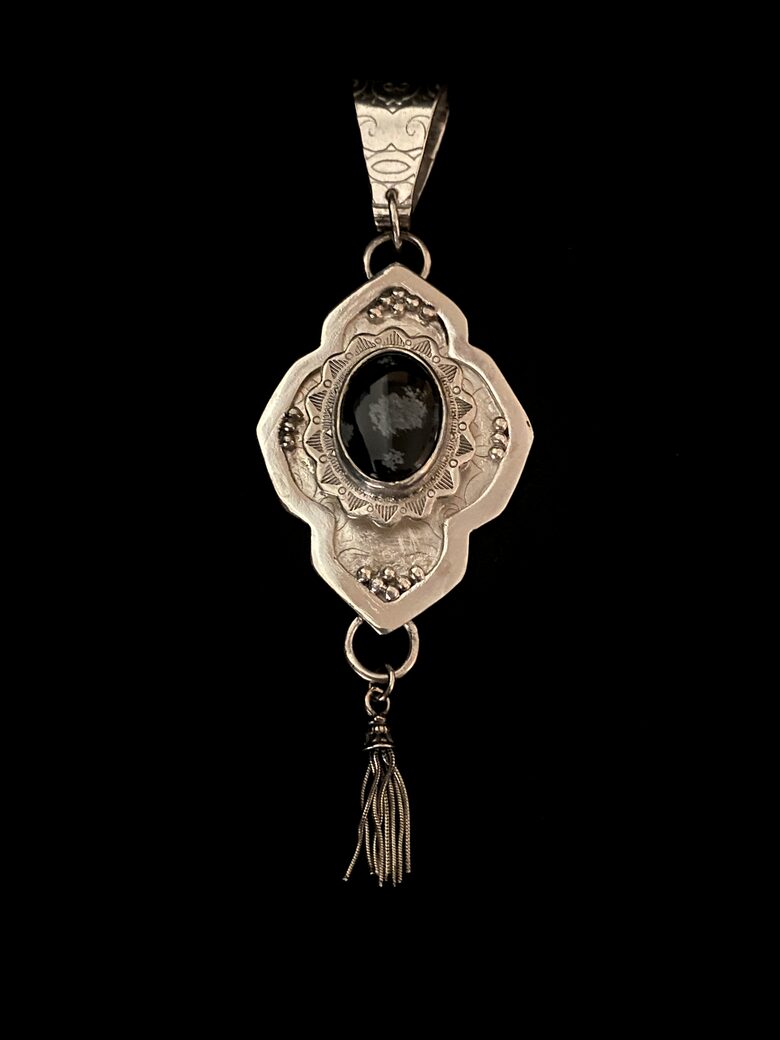 Andalusian Midnight Moon Pendant