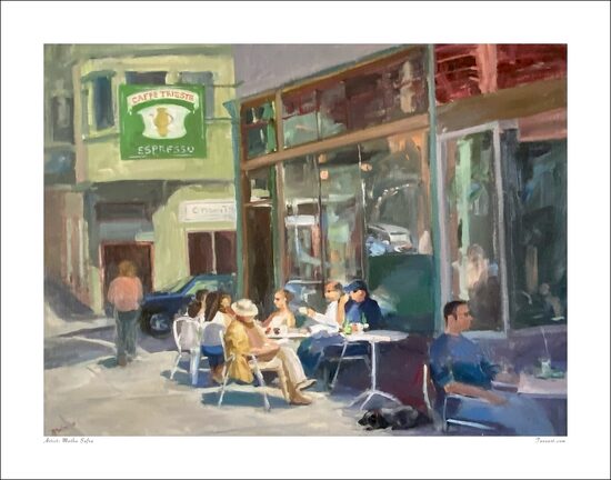 Featureed Artist - Cafe Trieste of San francisco - Limited Edition Giclees 