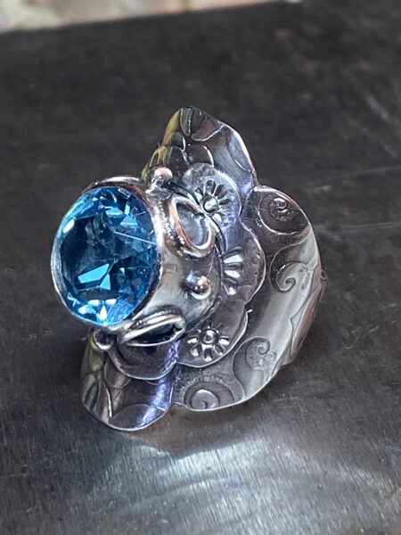 Big Blue Soho Ring. One-of-a-kind size 5-1/2